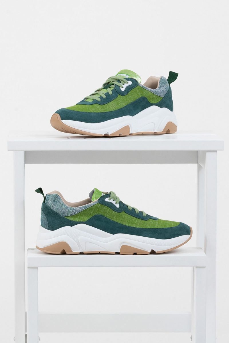 Sneaker 1034 running verde oceano