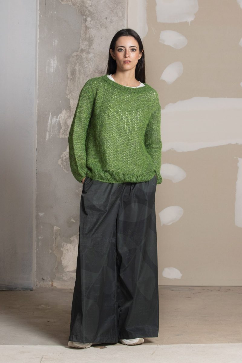 Maglia 231841 verde melange 1