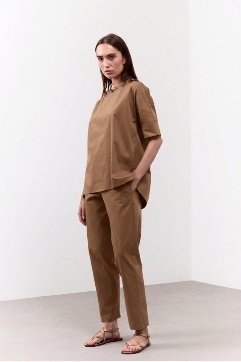 Ss26 pantalone papavero