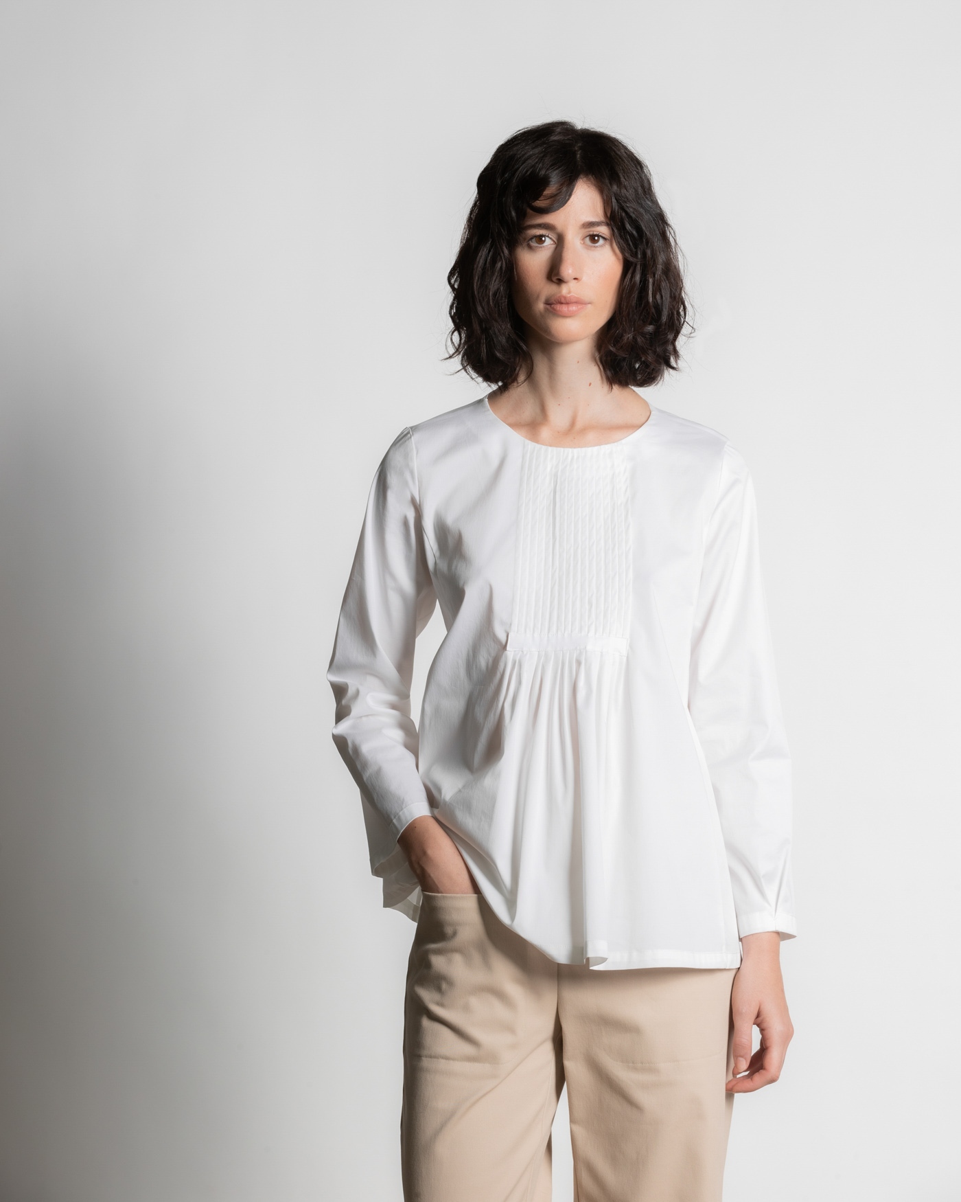 Rialto 48 BLUSA CON ARRICCIATURA