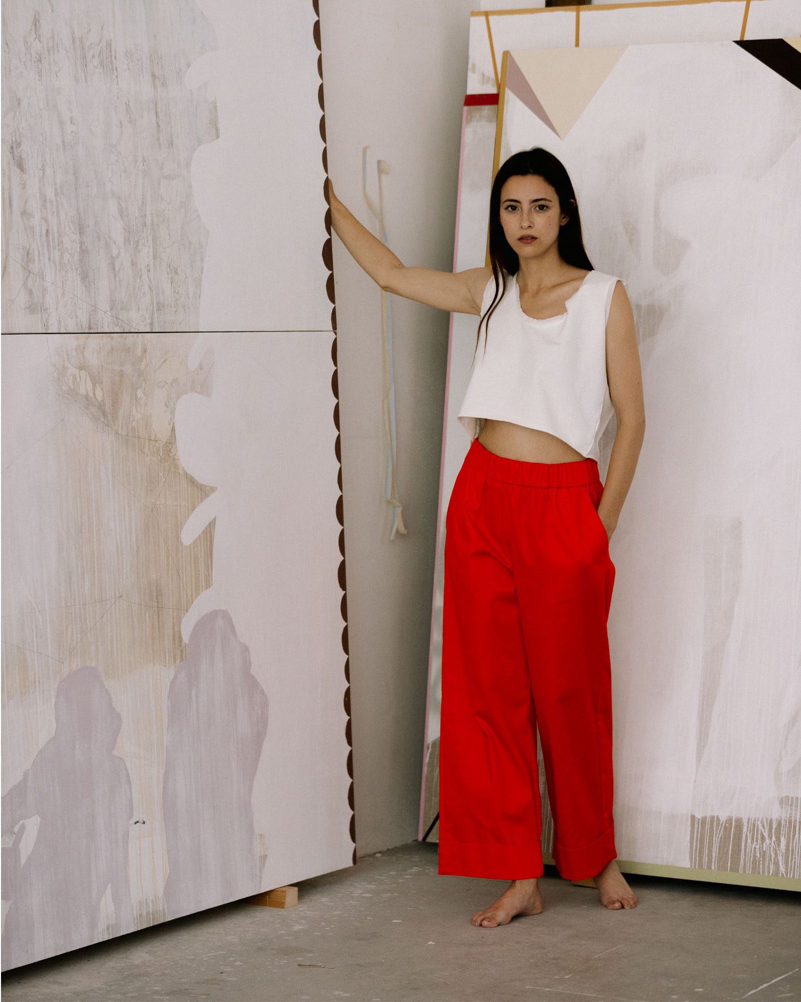 Pantalone 23434 nr 226 arancio 2