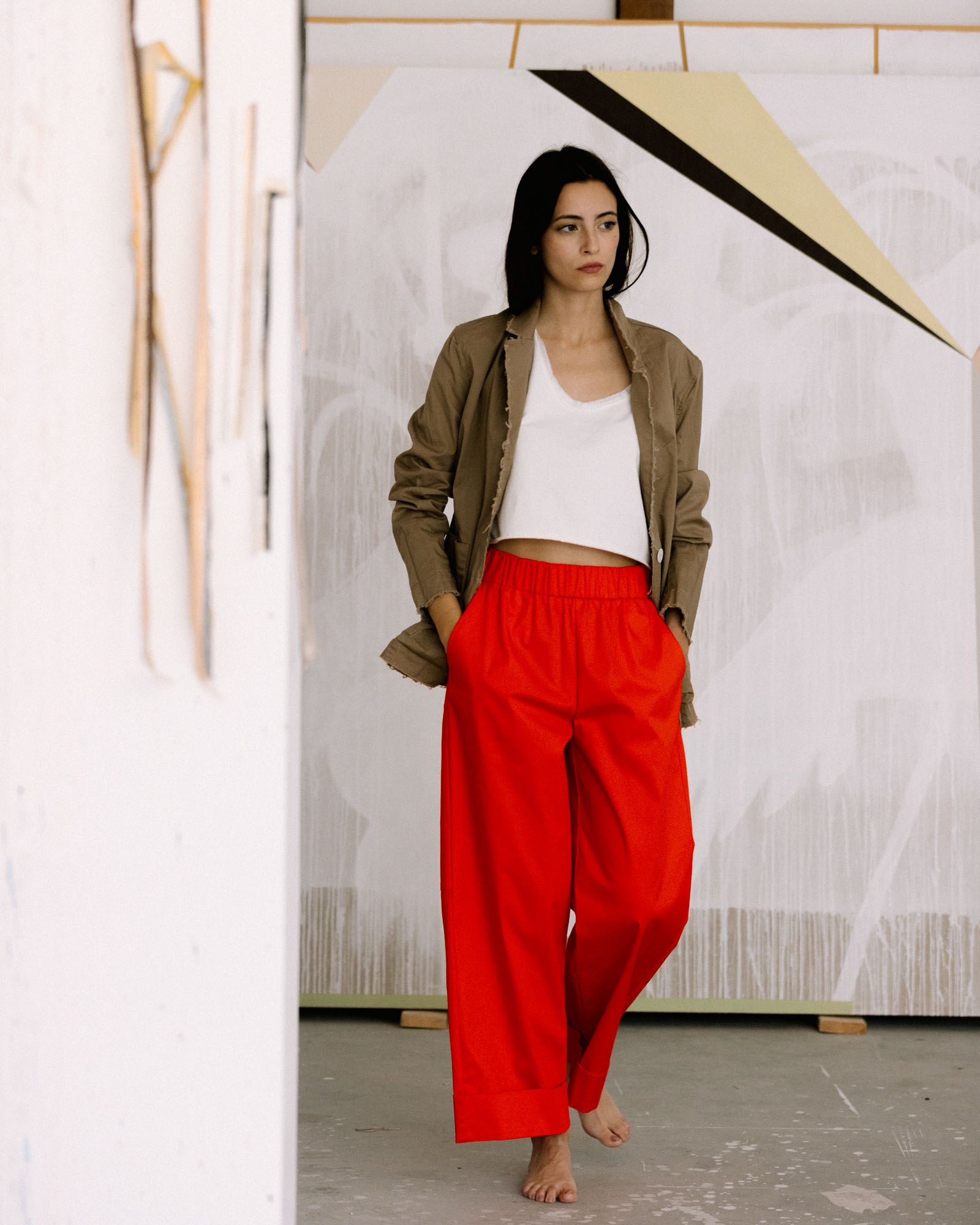 Pantalone 23434 nr 226 arancio 3