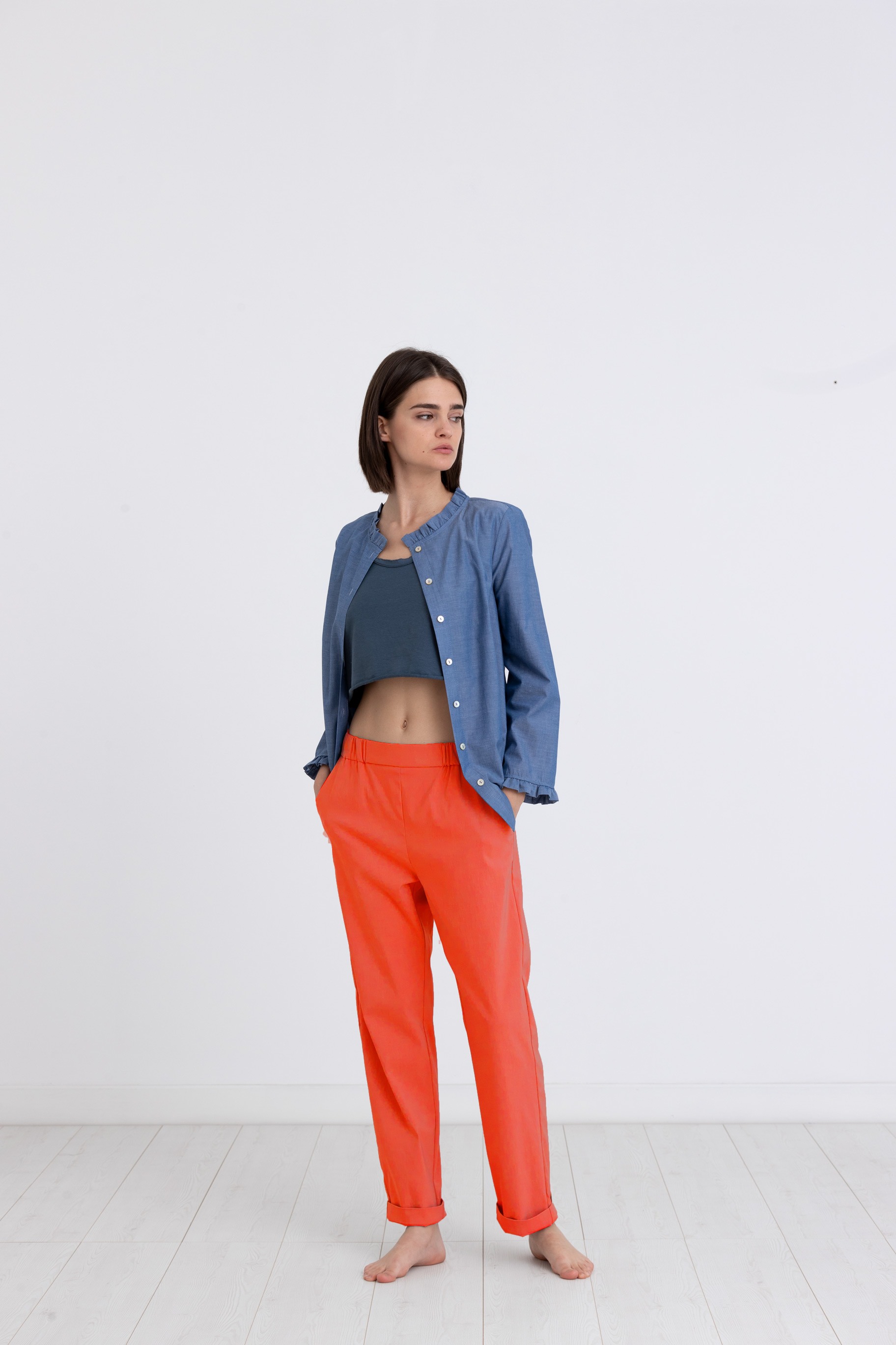 Rialto48 pantalone arancio